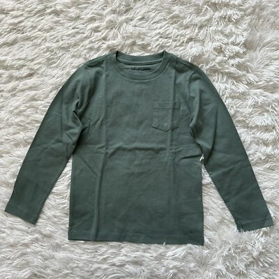 Jcrew Factory Crewcuts Little Boy's Long Sleeve Tee Green Size 4-5 - Image 1 of 4