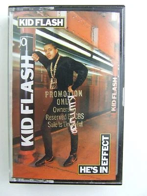 Kid Flash He's In Effect RARE PROMO Cassette Tape 1988 Rap Hip Hop Tabu CBS - Image 1 of 4