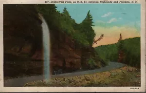VINTAGE POSTCARD--Bridal Vail Falls North Carolina--FREE SHIPPING - Picture 1 of 2