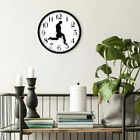 Wooden Craft Wall Clock Low Noise Home Decor Walking Silent Battery Powered
