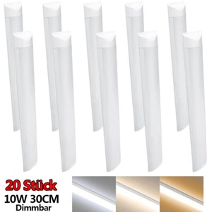 20x 30CM LED Röhren Feuchtraumleuchte Werkstatt Garage Lampe Deckenleuchte Lampe - Bild 1 von 13