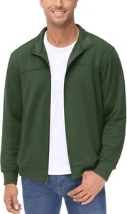 MAGCOMSEN Men's Track Jackets Lightweight Full-Zip Casual Coat Workout Running A - Picture 1 of 16