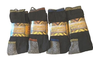 Calze da Lavoro Rinforzate Suola Ammortizzata 6-11 Nero Uomo Calzino Stivale Welly - Foto 1 di 3