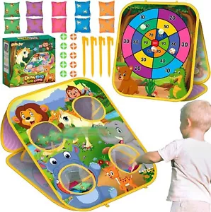 Bean Bag Toss Game for Kids - Cornhole Board Outdoor Toys for Toddlers - Picture 1 of 6
