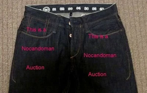 VINTAGE RARE EARNEST SEWN FULTON 30 37 SELVEDGE JEANS BUCKLE BACK CROTCH RIVET - Picture 1 of 8