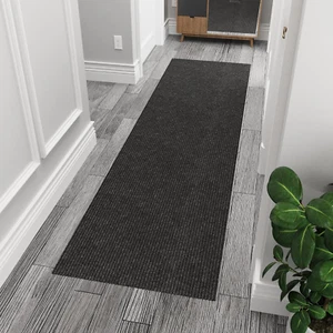 Solid Design Non-Slip Rubberback 2X6 Indoor/Outdoor Runner Rug for Hallway, Kitc - Picture 1 of 12