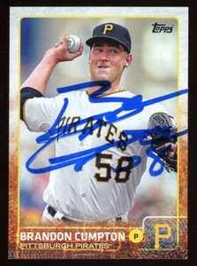 2015 Topps BRANDON CUMPTON Signed Card autograph AUTO PIRATES