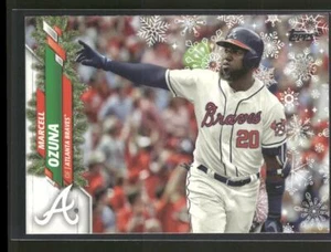 2020 Topps Holiday #HW44 Marcell Ozuna - Picture 1 of 2