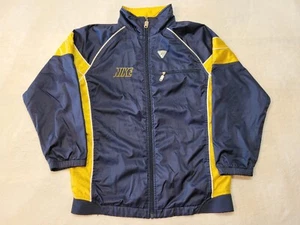 Nike Track Jacket Youth Boys L 14-16 Gray White Full Zipper "96 - Picture 1 of 10