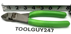 SNAP ON TOOLS USA  GREEN Soft Grip 8" ComboCut Flush Cutter Pliers CC87BCF G NEW - Picture 1 of 12
