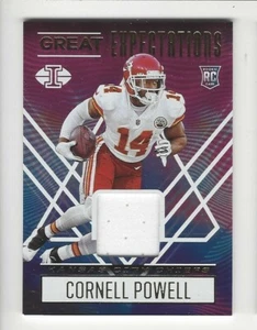 Tarjeta de camiseta Illusions Cornell Powell Great Expectations 2021 ¡Reliquia de novato! KC RC - Imagen 1 de 1