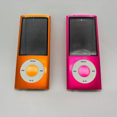 2x Apple iPod Nano A1320 5th Generation Orange Pink *Parts Repair Read* - Image 1 of 4