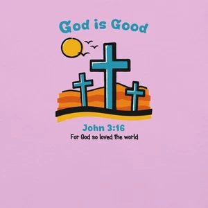 NUEVA Camiseta God is Good Juan 3:16 Jesús salva a Jesús cristiano Fe - Imagen 1 de 47