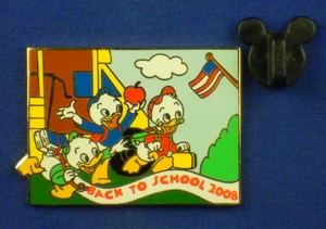 Huey Dewey and Louie Back to School 2008 LE 1500 OC Pin # 63697 - Picture 1 of 4