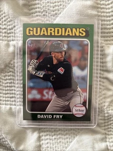 David Fry 2024 Topps Heritage High Number #654 Green Border RC Guardians - Picture 1 of 2