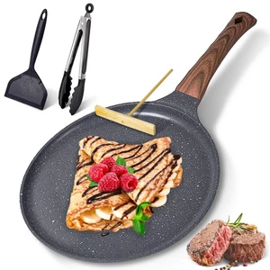 Crepe Pan 11 inch Nonstick Dosa Tawa Pan, Ceramic crepe pan,Tortilla Pan for ... - Bild 1 von 7