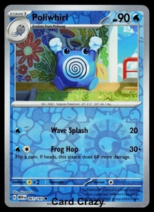 Poliwhirl 061/165 Reverse Holo SV: Scarlet & Violet 151 Pokemon Card [Near Mint] - Picture 1 of 1
