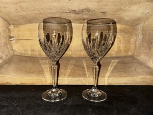 Waterford Kristall Trauer Muster 7 5/8" weinrote Weine (2) - Bild 1 von 4