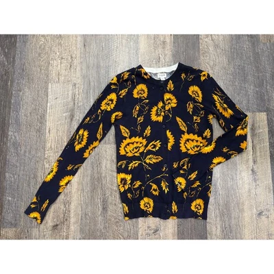 J. Crew Floral Print Cardigan Sweater XS - Image 1 of 4