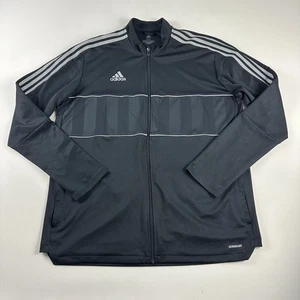 Chaqueta de Entrenamiento de Pista Adidas para Hombres 2XL Negra Reflectante 3 Rayas Activa APU013 - Imagen 1 de 9