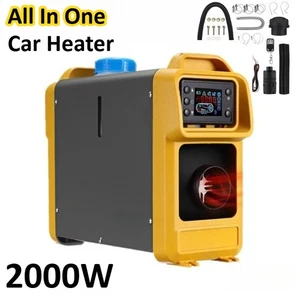 Car Heater All In One Air Diesels Parking Heater LCD Switch+Remote+Fuel Tank - Picture 1 of 10