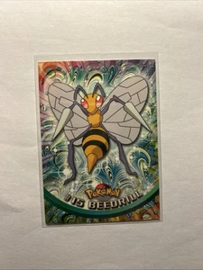1999 Pokémon Topps TV Animation Edition Series 1 #15 Beedrill Black Logo Card - Picture 1 of 2