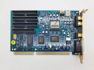 miroSOUND PCM10 16bit ISA karta dźwiękowa, Yamaha OPL4 (YMF278B-F) OPTi (82C929A) - Zdjęcie 1 z 12