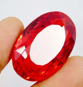 RIESIGER ZERTIFIZIERTER 116,15 kt natürlicher brasilianischer roter Topas ovalschliff loser Edelstein - Bild 1 von 7