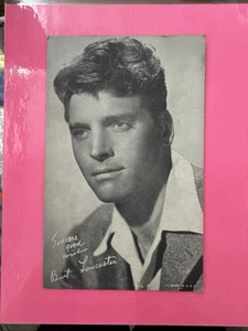 Cartolina d'epoca Burt Lancaster anni '40 bianco e nero 5,5 x 3,5 EX - Foto 1 di 1