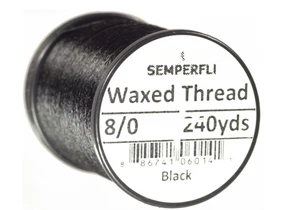 Semperfli Classic Waxed Threads in Black - Picture 1 of 4