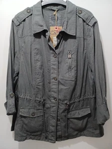 Mantaray Grey Linen Mix Jacket Size 20 - Picture 1 of 3