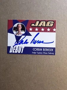 CORBIN BERNSEN  2006 JAG AUTOGRAPH AUTO card D18 - Picture 1 of 2