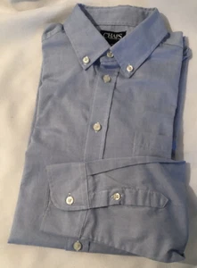 CHAPS Boys  Light Blue Long Sleeve Button Oxford Shirt Size 18 - Picture 1 of 3