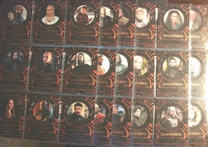 Game of Thrones Set Completo di Carte Taglio Laser (90) - Foto 1 di 2