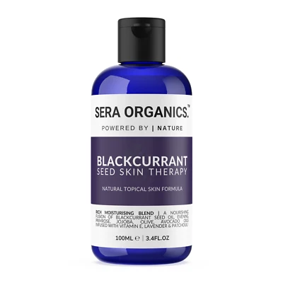 SERA ORGANIC Blackcurrant Seed Oil Blend - Moisturiser for Eczema, Psoriasis & Dry Skin 100ml