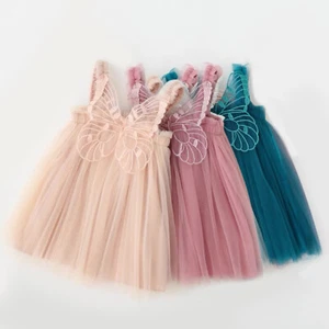 Toddler Baby Girl Butterfly Dress Sleeveless Summer Party Birthday Princess Dres - Picture 1 of 27