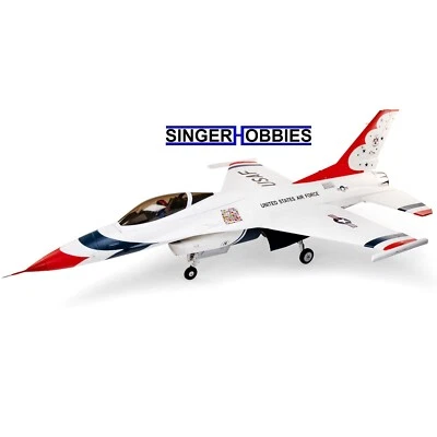 E-Flite EFL87950 F-16 Thunderbirds 80mm EDF BNF Basic w/ AS3X and SAFE Select HH - Image 1 of 4