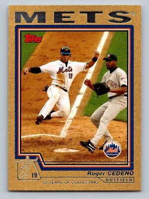 2004 Topps #490 Roger Cedeno Gold #/2004 - Image 1 of 2