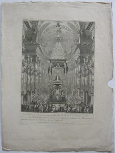 Sebastien Leclerc (1637-1714) Pompe funebre Chancelier Seguier Radierung 1672 - Picture 1 of 5