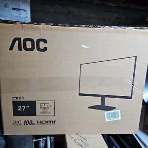 New AOC 27 Inch 100Hz 1920x1080 Black FHD Gaming Monitor 27B2H2