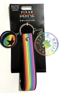 Disney Parks Pixar Pride Collection Regenbogen Riemen Schlüsselanhänger Alien & Luxo Ball 🌈 - Bild 1 von 2