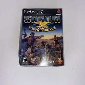 SOCOM: U.S. Navy SEALs Big Box With Headset (Sony PlayStation 2, 2002) Rare HTF - Picture 1 of 6