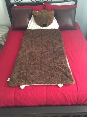 Restoration Hardware 泰迪熊人造毛皮儿童睡袋--已停产 — 第 1/4 张图片