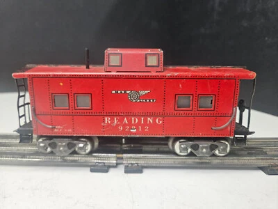 Marx MAR LINES  Reading Railroad 92812 8 wheel caboose Orignal Good - Image 1 of 4