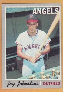 1970 TOPPS BASEBALL JAY JOHNSTONE #485 ANGELS EX *83629