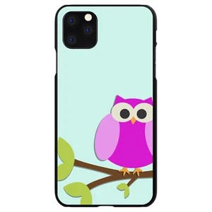Hard Case Cover for iPhone / Samsung Galaxy Pink Owl Cartoon - Picture 1 of 38