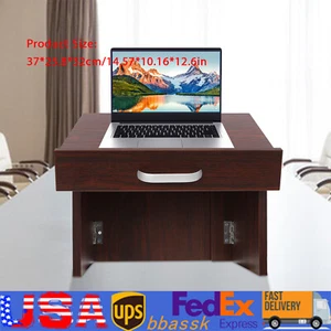Mesa de Madera Podio Portátil, Plegable, Superficie Angulada con Labio, Área de Almacenamiento - Imagen 1 de 19