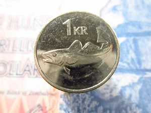 Iceland 1 Krona 2011 Island World Money Coin bh7k - Picture 1 of 2