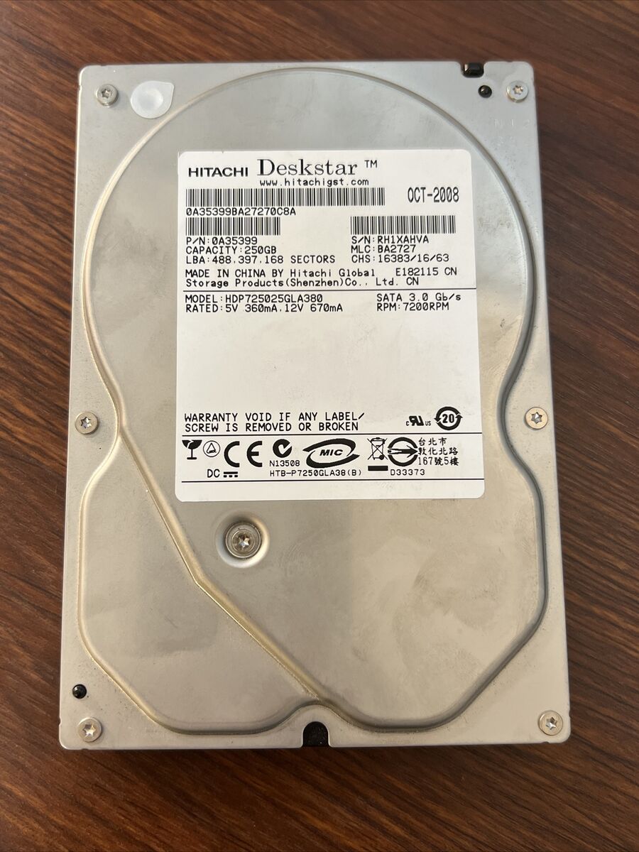 Hitachi 250GB Internal Hard Disk Drives for sale - eBay Hitachi 250GB Internal Hard Disk Drives for sale - eBay