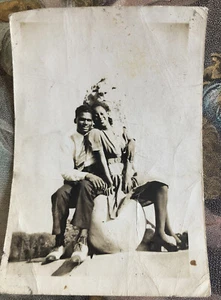Süßes Vintage Foto Afroamerikanisches Ehepaar Mama & Papa - Bild 1 von 5